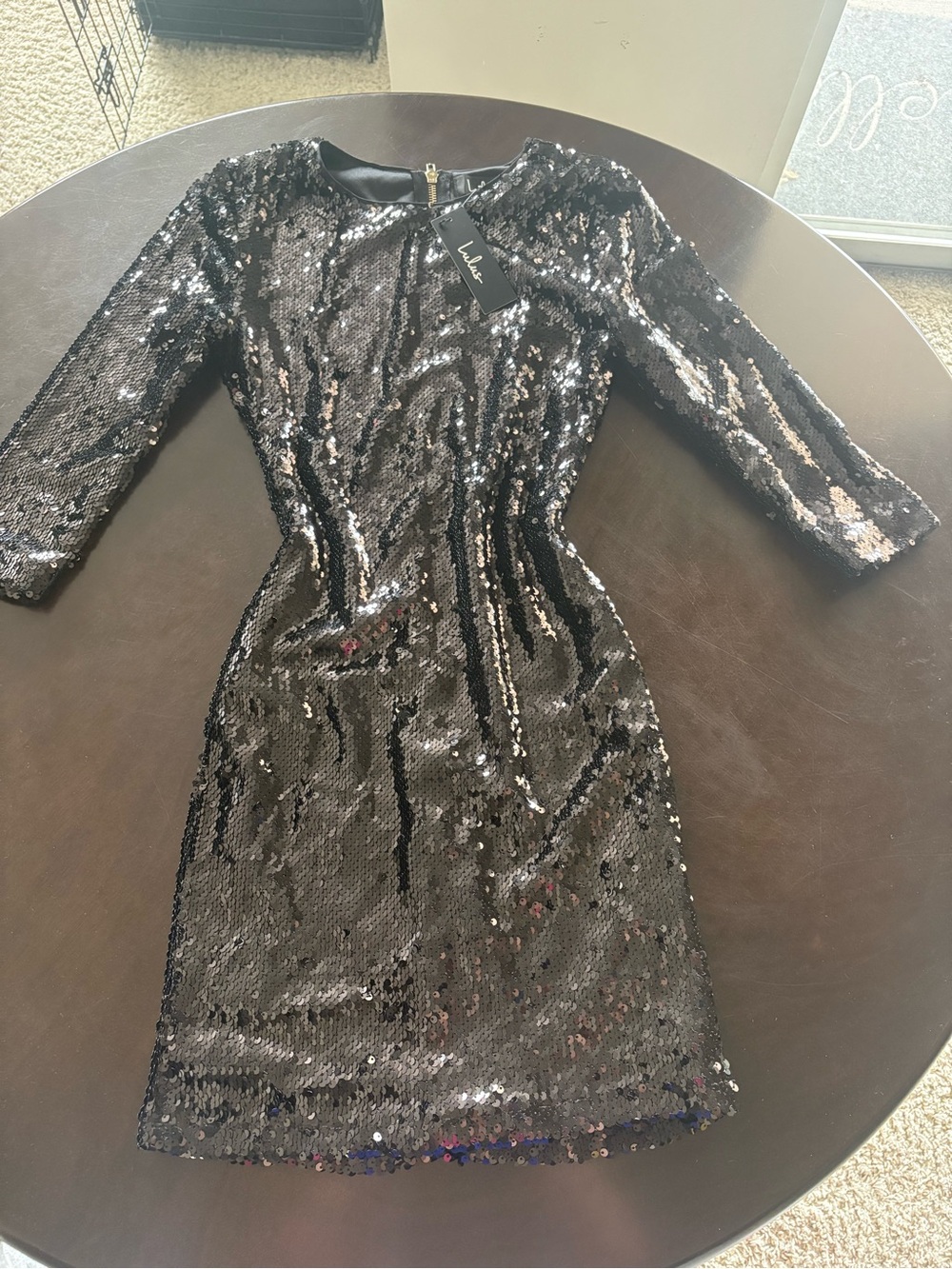 Lulu’s Black Sequin Mini Dress